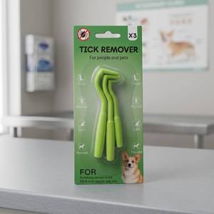 Kit de suppression des tiques 3-en-1 en gros et outil de retrait pour chiens, chats, humains, chevaux – Extracteur de tiques sûr pour animaux de compagnie avec poignée ergonomique - Product Image 2
