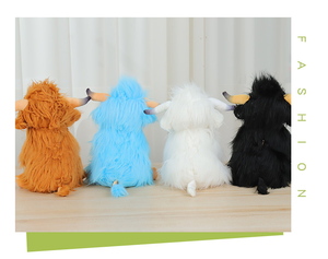 Großhandel Soft Cute Highland <span class=keywords><strong>Cows</strong></span> Plüschtiere Realistische Highland Cattle Plushie <span class=keywords><strong>Mooing</strong></span> Sound Super weiches Plüsch material für Babys - Product Image 4