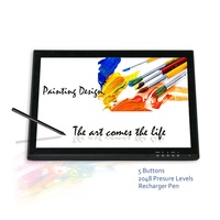 Tablette graphique professionnelle Inspiroy H1080P avec stylet, écran noir 16:9, interface USB, état neuf, pour les entreprises chinoises