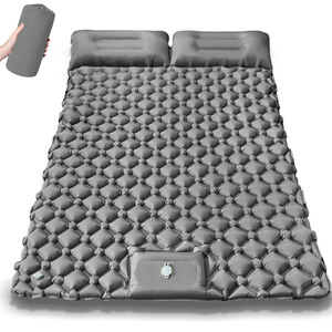 Hot Selling PVC Inflatable Moisture Proof Mattress Portable Foot Press Inflate <b>Pad</b> Outdoor Double Sleeping Mat for Camping - Product Image 3