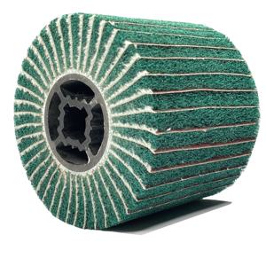 Grosir 120*100*19mm roda sikat kain nilon tutup non-tenun logam abrasif cakram untuk pasir kain poles OEM untuk baja - Product Image 3