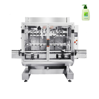 Machine de remplissage automatique pneumatique de liquides et pâtes 100 ml pour usines, bouteilles en plastique/verre, bidons, eau, huile, produits chimiques