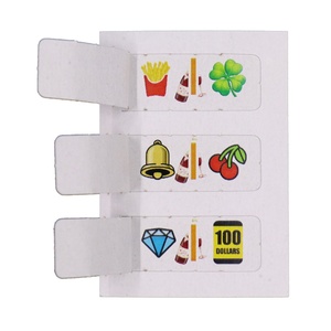 Cartes à languettes recyclables avec impression numérique personnalisée et languettes innovantes à ouvertures multiples pour billets de jeu - Product Image 4