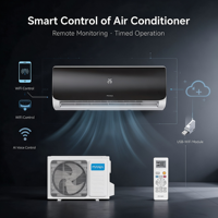 9000 BTU A++ pour l'ITALIE, INVERTER, REFROIDISSEMENT ET CHAUFFAGE, SÉPARÉ EN DEUX PARTIES, R32, ALIMENTATION PAR UNITÉ EXTÉRIEURE.