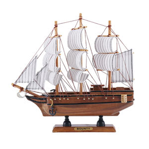 Benutzer definierte 24CM nautische Werbe geschenk Maritime Tisch dekoration Hms Kopfgeld Holz Segelboot "<span class=keywords><strong>PIRATE</strong></span>" Schiffs modell - Product Image 4