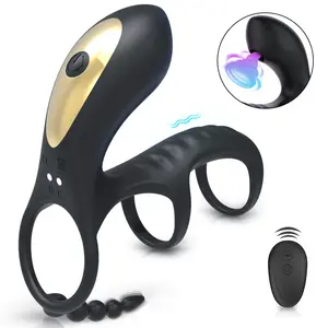 Adult toy rooster ring remote control 10 frequency vibrating rooster ring sucking lock sperm male prostate rooster ring