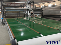 Table de découpe de rideaux semi-automatique professionnelle YUYI avec convoyeur, 1,2 kW, positionnement infrarouge, 220 V, garantie 1 an