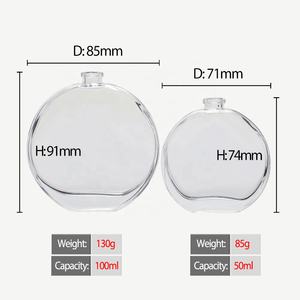 Flacone di Profumo in Vetro Trasparente da 100ml e 50ml con Chiarezza Brillante e <span class=keywords><strong>Immagine</strong></span> di Lusso - Product Image 2