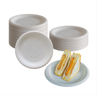 Assiettes jetables de 9 pouces en plastique rempli de minéraux PP Heavy Duty Micro-ondes MFPP Plaques