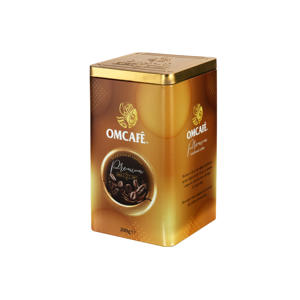 Aangepaste Vierkante Blik Metalen Doos Voor Thee & Koffie Verpakking Compleet Met Lepel Inbegrepen - Product Image 6