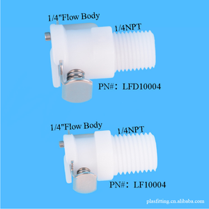 JU Universal 1/4 1/8NPT rosca macho adaptador de plástico de desconexión rápida insertar acoplamiento - Product Image 5