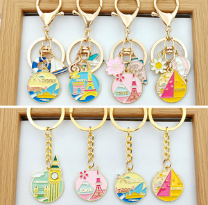 Xinrunjin llavero de Metal personalizado a granel OEM diseño B2B evento corporativo regalos recuerdo de marca para negocios Logo llaveros empresas - Product Image 4