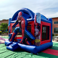 Château gonflable commercial pour fête d'anniversaire de garçons, maison de saut gonflable pour jardin, moonwalks pour enfants à louer