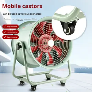 Kipas aliran aksial portabel 220V kipas ventilasi portabel industri kipas pembuangan kuat portabel penghilang debu - Product Image 2