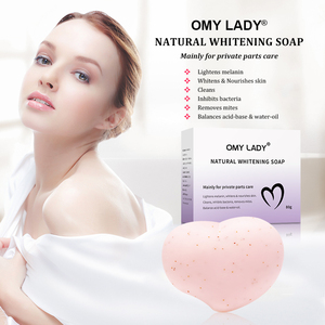 Barra de jabón pequeña rosa para mujer, blanqueador vaginal sin irritación, pieza privada personalizada, precio barato - Product Image 4