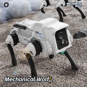 Global Drone 2026 Best-seller transfrontalier : <span class=keywords><strong>Robot</strong></span> intelligent télécommandé <span class=keywords><strong>Wolf</strong></span>, contrôlé par la voix, avec fonctions d'éclairage et <span class=keywords><strong>de</strong></span> musique - Product Image 2
