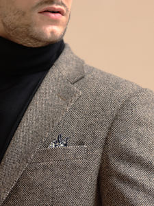 Chaqueta de traje de lana para <span class=keywords><strong>hombre</strong></span> de <span class=keywords><strong>Tweed</strong></span> Ins de alta calidad Retro americano, textura gruesa, Traje individual de moda de talla grande de un solo pecho - Product Image 6