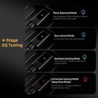 Amplificateur de décodage DAC portable KZ AM02, adaptateur audio USB C vers 3,5 mm avec réglage d'égalisation professionnel à 4 étapes