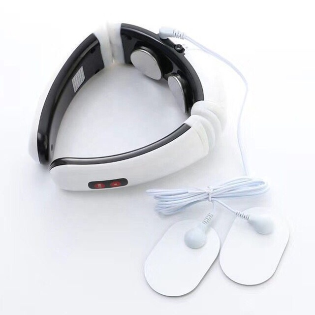 Electric Neck Shoulder Massager Portable Wireless Neck Massager Electric Smart Cervical Vertebra Impulse Neck Pulse Massager