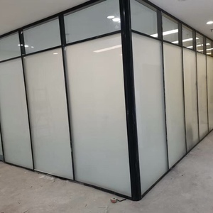 Mampara <span class=keywords><strong>de</strong></span> Vidrio Templado con Rejilla <span class=keywords><strong>de</strong></span> Doble Capa, Pared Divisoria Ignífuga con Borde <span class=keywords><strong>de</strong></span> Aleación <span class=keywords><strong>de</strong></span> Aluminio Esmerilado, Diseño Moderno Personalizado <span class=keywords><strong>para</strong></span> Oficina - Product Image 6