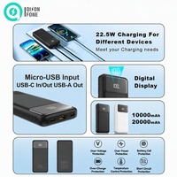 QSF Nouvelle Arrivée Power Bank PD Charge Ultra Rapide 22.5W 20W 10000mAh 20000mAh 2 Ports UN38.3 Vente en Gros Usine OEM Personnalisation du Logo