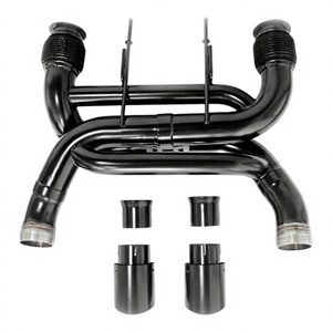 Vortex Ceramic Coated Exhaust for McLaren 720S Stainless Steel Straight Pipe Catback Downpipe Full Kit - Product Image 1