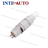 Conector Coaxial RF Macho SMB C100 de 50 Ohmios para Equipos de Comunicación, Híbrido de Plástico y Metal
