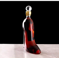 Décanteur de vin de bouteille en verre de forme à talons hauts Offre Spéciale transparent de luxe de bonne qualité