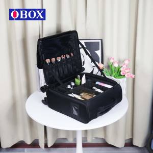 Bolsa de Viaje Oxford de Alta Gama OBOX con Ruedas Universales y Cubierta para Frutas, Ideal para Compras, Senderismo, Salidas de Otoño, Campamentos, Fotografía y <span class=keywords><strong>Maquillaje</strong></span> - Product Image 5