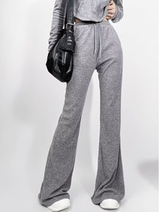 CNSHELL yüksek kalite tam fermuarlı kapüşonlu kıyafet tişörtü ve beraberlik dize Flare pantolon alevlendi Sweatsuits <span class=keywords><strong>2</strong></span> parça Set kadın - Product Image 5