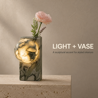Lampe de table LED d'ambiance sans fil rechargeable à commande tactile, motif marbre moderne, sculpturale, pour chevet d'hôtel