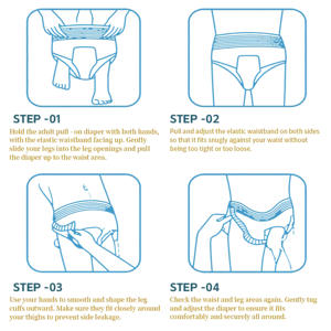 Muestras Gratis, Pantalones Menstruales para Mujer, Pantalones para el <span class=keywords><strong>Ciclo</strong></span>, Pañales para Niñas Adultas, Bragas Menstruales Desechables - Product Image 6