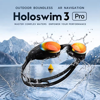 Holoswim 3 Pro, lunettes de natation intelligentes avec analyse de la technique, métriques en temps réel, anti-buée nano, GPS et boussole, pour piscine et eaux ouvertes