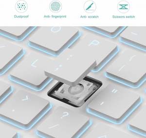 Teclado y Ratón Inalámbricos Ultrafinos con Retroiluminación LED, Recargables, Compatibles con iPad, iOS y Android - Product Image 5