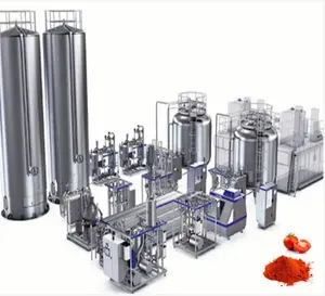 Línea de producción de polvo de gran capacidad, máquina de producción de polvo de tomate