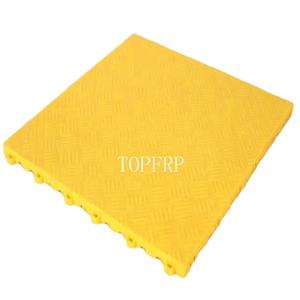 Carreaux de garage en PP à emboîtement rampe et coins revêtement de sol en plastique anti-dérapant pour magasin de détail de voiture - Product Image 5