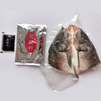 Tête de poisson prête à cuisiner, chili haché, style Hunan, carpe argentée, 640g/sac, plat préparé surgelé, export, emballage en vrac