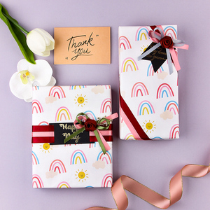 Wholesale 80g Valentine's Day <b>Birthday</b> Art <b>Paper</b> 43*300cm Gift Luxury Custom Packaging <b>Wrapping</b> <b>Paper</b> Roll - Product Image 3