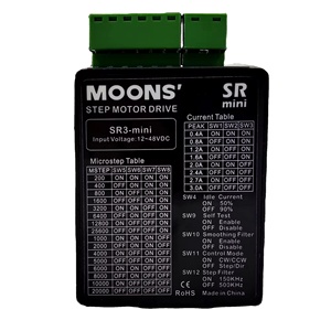 ไดรเวอร์ SR3-mini ของแท้จาก MOONS รุ่นขายดีที่สุด 2 เฟส 12-48V ดิจิตอล สำหรับมอเตอร์ 17 23 - Product Image 1