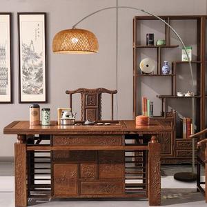 <strong>Funky</strong> Rattan Lampshade Sofa Side Led <strong>Floor</strong> Standing <strong>Lamp</strong> - Product Image 4