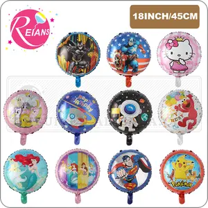 18Inch Cartoon Anime Pikachu Ronde Folie Ballonnen Kinderen Klassieke Speelgoed Opblaasbare Helium Ballon Gelukkige Verjaardag Ballen Party Decor