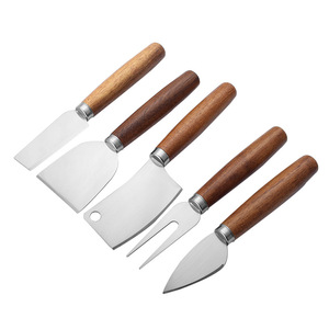 Cheese Tool Set Acacia Wood Handle Stainless Steel Blade For Baking And Serving 18 In Length Durable Kitchen Utensils - Product Image 1