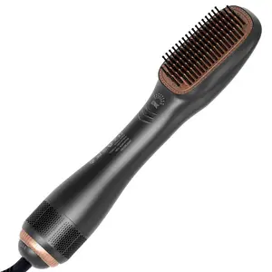 Professional Hair Styling 3 In 1 Brush One Step Hair Dryer And Styler Electric Hot Air Brush Ceramic Hair Straightener Comb