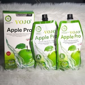 Tinte para el Cabello Negro Manzana <span class=keywords><strong>VOJO</strong></span>, 500 ml * 2, Crema de Tinte para el Cabello con Aroma a Manzana, para Salón Profesional, Marca Privada - Product Image 2