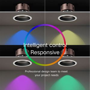 <span class=keywords><strong>Dmx</strong></span> KNX ZigBee Dali thông minh Downlight RGB CCT có thể điều chỉnh 0-10V TRIAC casambi Dimmable Alexa Google HomeKit điều khiển đèn downlight - Product Image 4