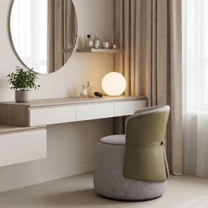 Nouveau Tabouret de Maquillage Minimaliste Italien, Chaise de Loisirs avec Dossier, Mobilier de Chambre à Coucher, Fauteuil Simple de Designer pour Usage Domestique - Product Image 1