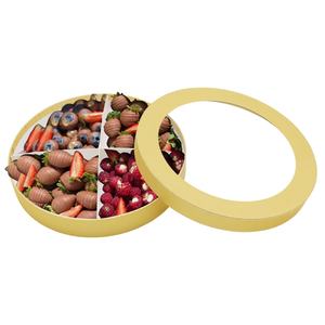 Boîte cadeau ronde en carton de luxe pour chocolats et fraises EID - Product Image 6