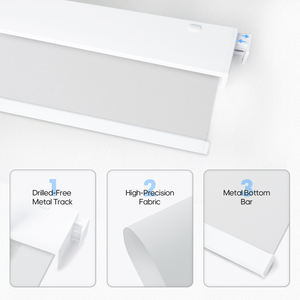 Persianas Enrollables Motorizadas Inteligentes, Inalámbricas, Eléctricas, Automáticas, Opacas, sin Taladro, sin Herramientas, Integradas - Product Image 4