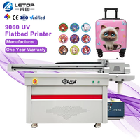 Imprimante automatique LETOP Factory 9060, machine d'impression UV numérique multicolore A1 pour coques de téléphone en acrylique, verre, surface plane