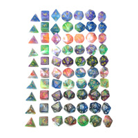 Vente en gros d'usine - Ensemble de 7 dés polyédriques de couleurs mélangées - Dés DND pour jeux de rôle - Dungeons and Dragons - Pathfinder - Jeux de société